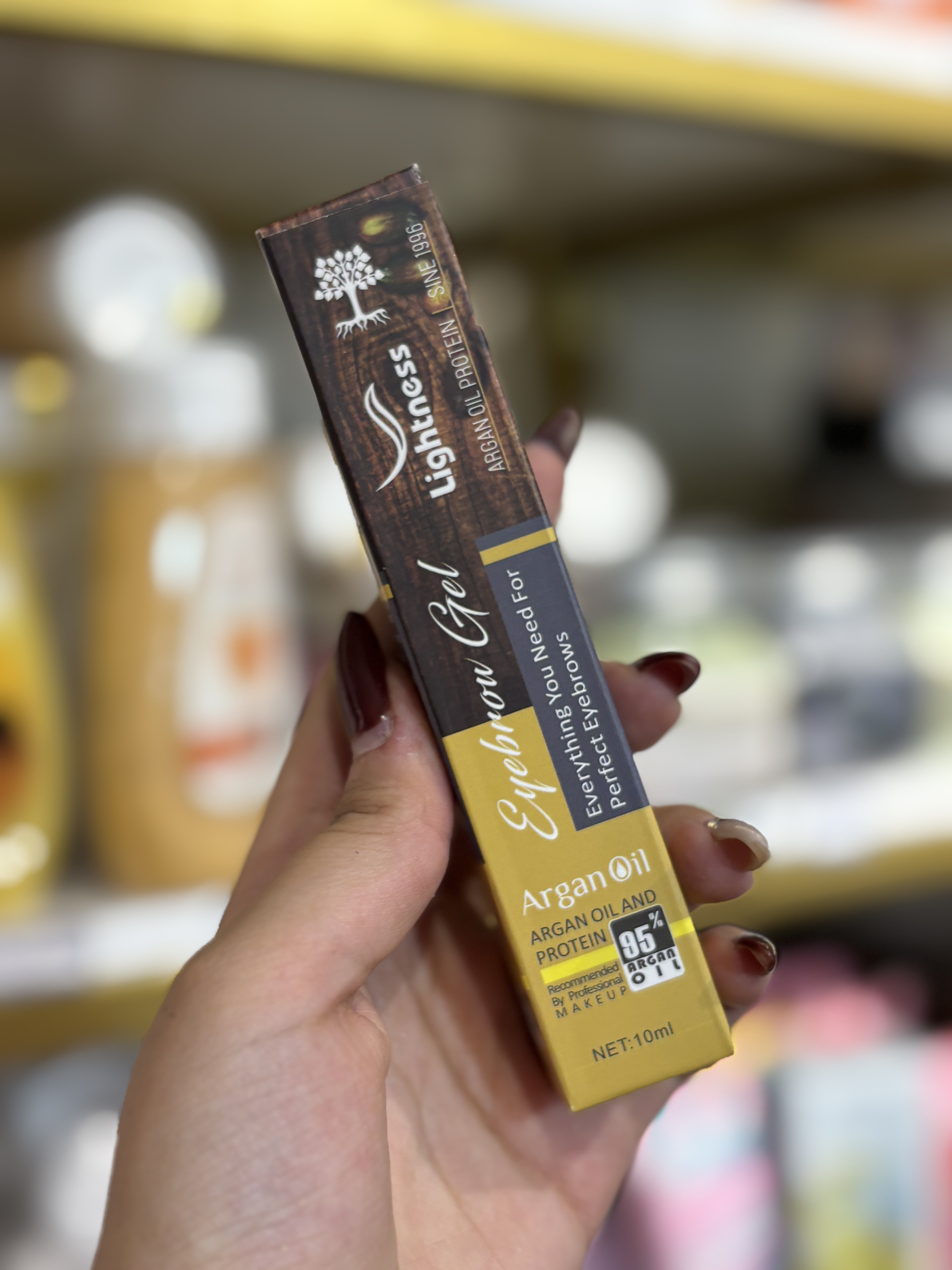 ژل ابرو لایسنس (Lightness) با روغن آرگان